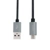 Kabel USB 2.0 A męski do Micro-B męski, dł. 2m szary